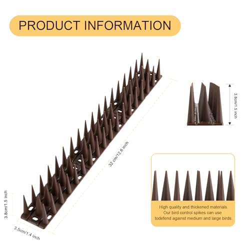 Keep Birds Away Outdoor Device - OFFO Bird Spikes, 1|7 Feet Coverage, Brown
| OFFO Bird Spikes - Pigeon and Woodpecker