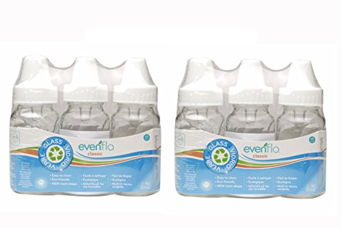 Evenflo 6 Pack Classic Glass Bottle for Newborns - Safe & Sturdy for Feeding
| Evenflo 6 Pack 4-Ounce Classic Glass Bot