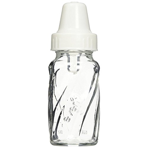 Evenflo Feeding Classic Twist Glass - Glass Bottle, 4oz, 3pk for Babies - Easy Cleaning, Sterilizable - Hospital Grade S