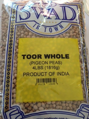  Swad Toor Whole Pigeon Peas 4lb Health Food for Cooking and Snacking
| Organic Swad Toor Whole Pigeon Peas 4lb for Soup