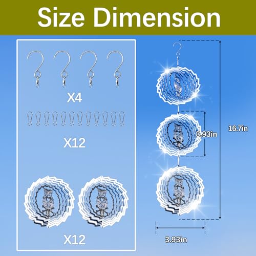 3D Stainless Steel Bird Scarer Discs Set for Outside to Keep Birds Away
| Stainless Steel Bird Deterrents for House and