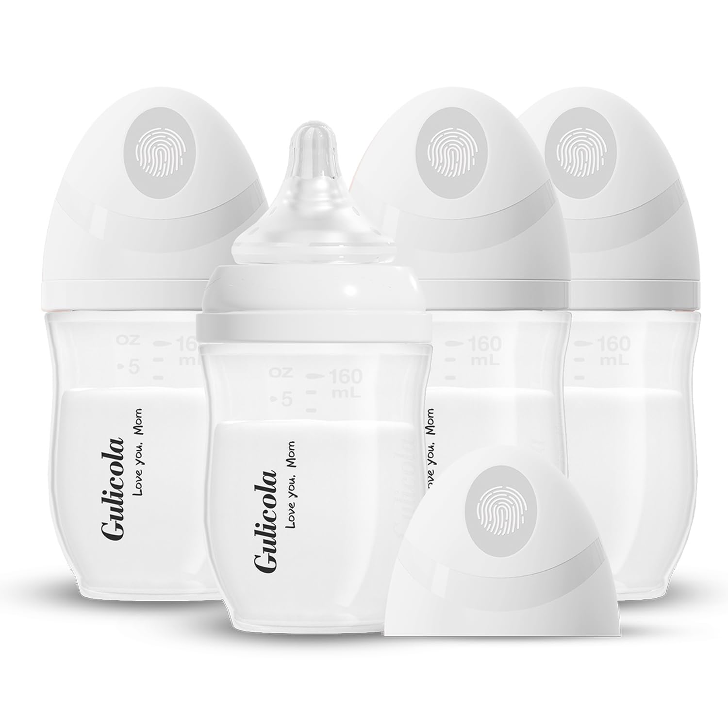 Natural PP Baby Breastfeeding Bottles Newborn Set 4 Pack for Newborns
| Extra Slow Flow Nipples for Newborns' Breastfee