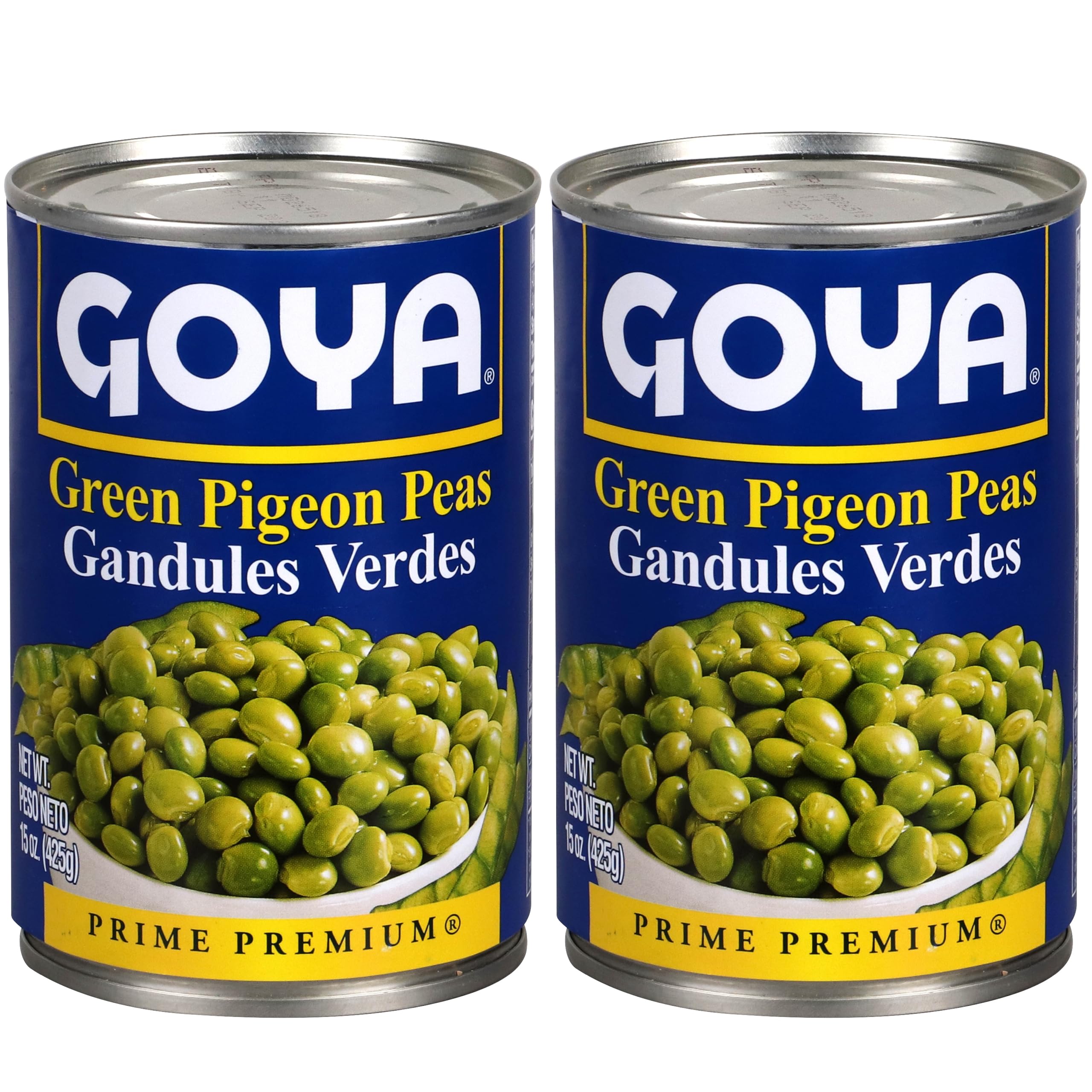  Goya Foods Green Pigeon Peas (Gandules) - Authentic Taste for Puerto Rican Cooking Lovers - Microwave & Stove Top Ready